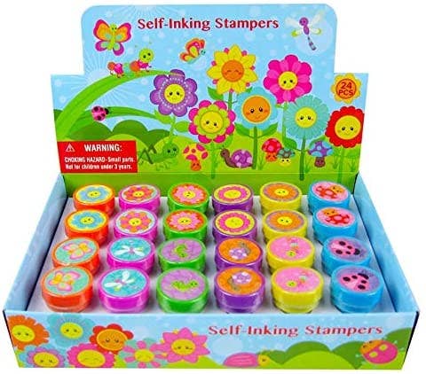 TINYMILLS 12 Pcs Ice Cream Stamp Kit for Kids Self Inking Stamps Gift Baby Shower Summer Party Favors 
